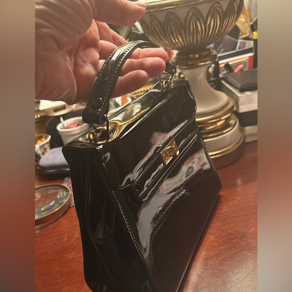 Lord & Taylor Black Mini Bag - Picture 5 of 7